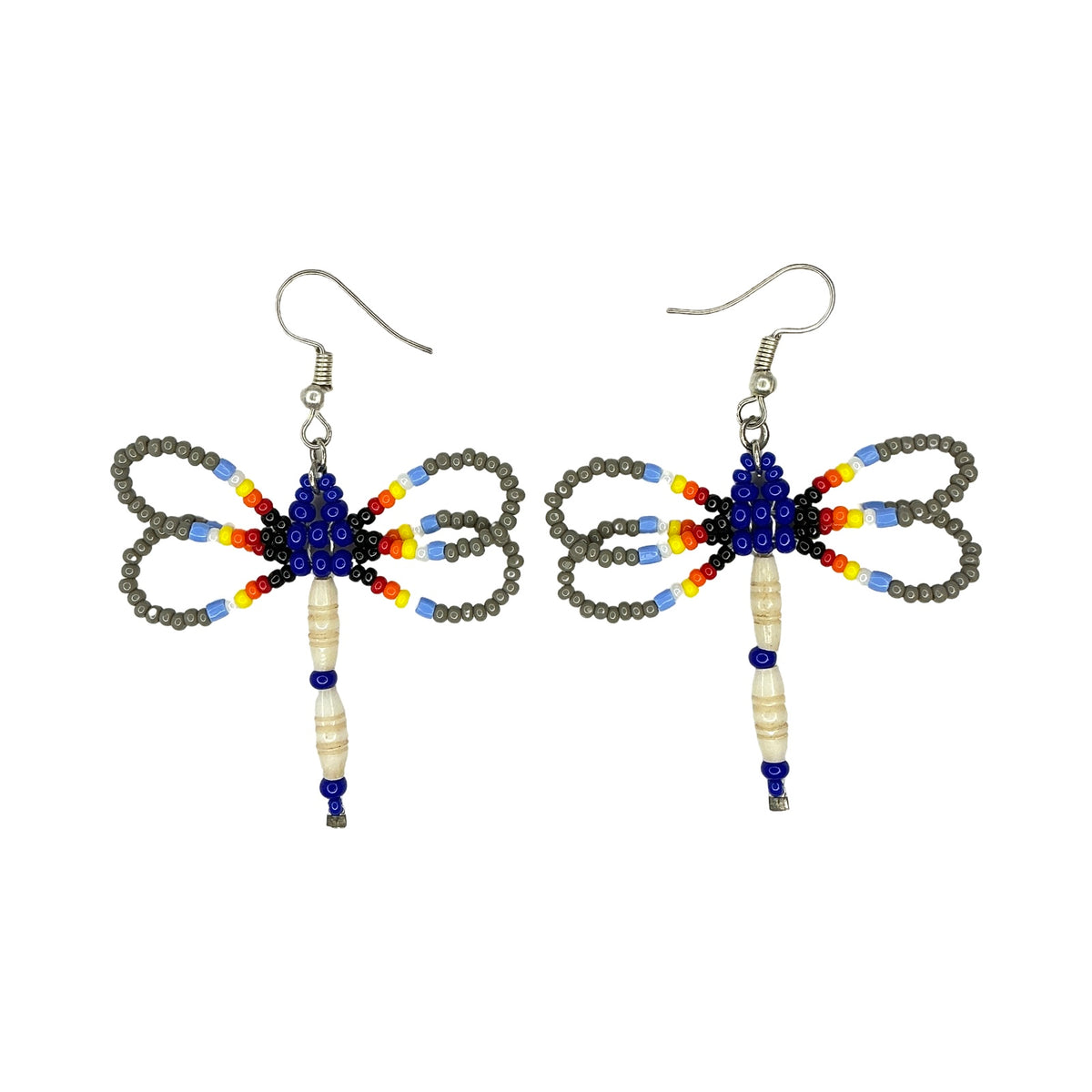 CWT 2" Dragonfly Bead Earrings