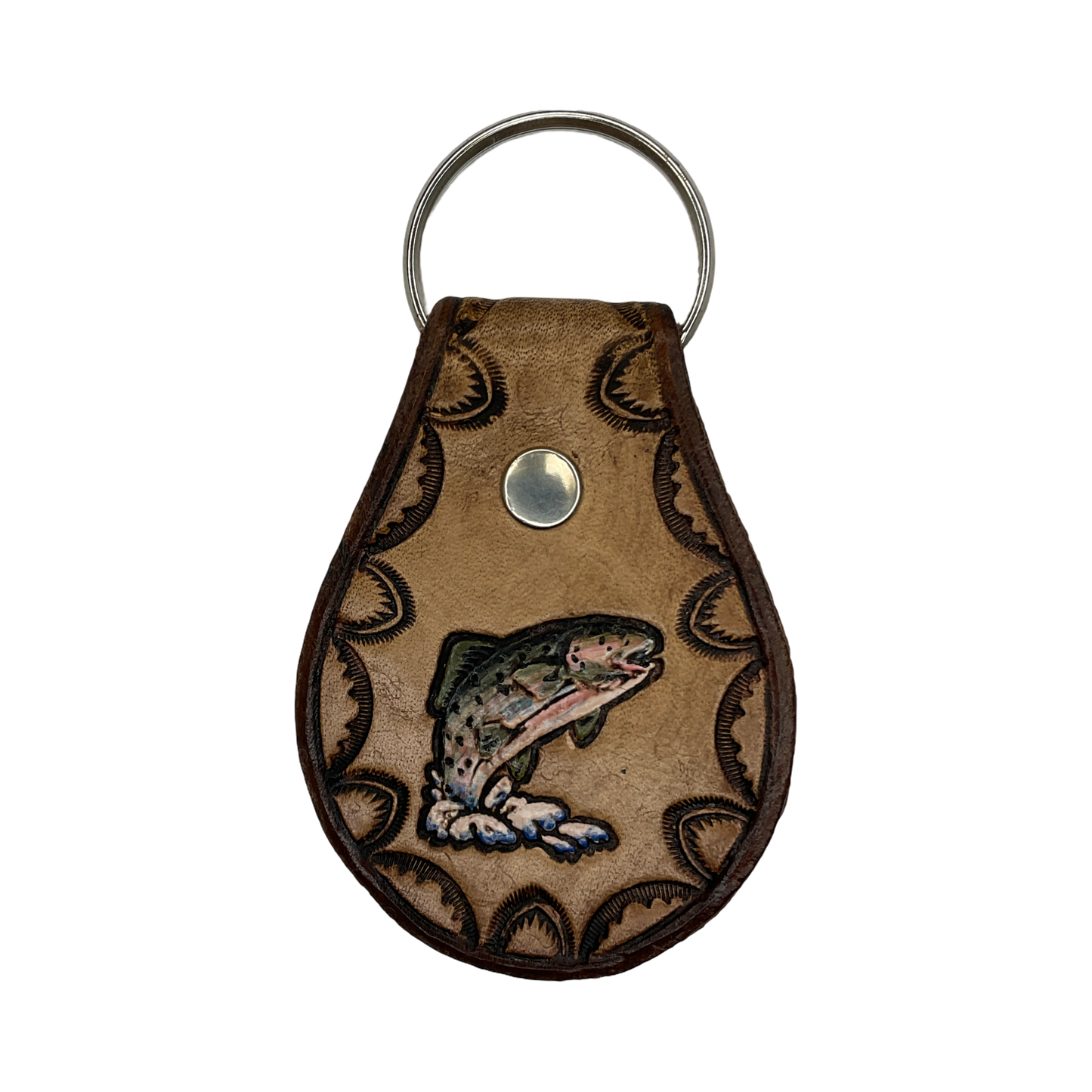 TEB Stamp Leather Keychain
