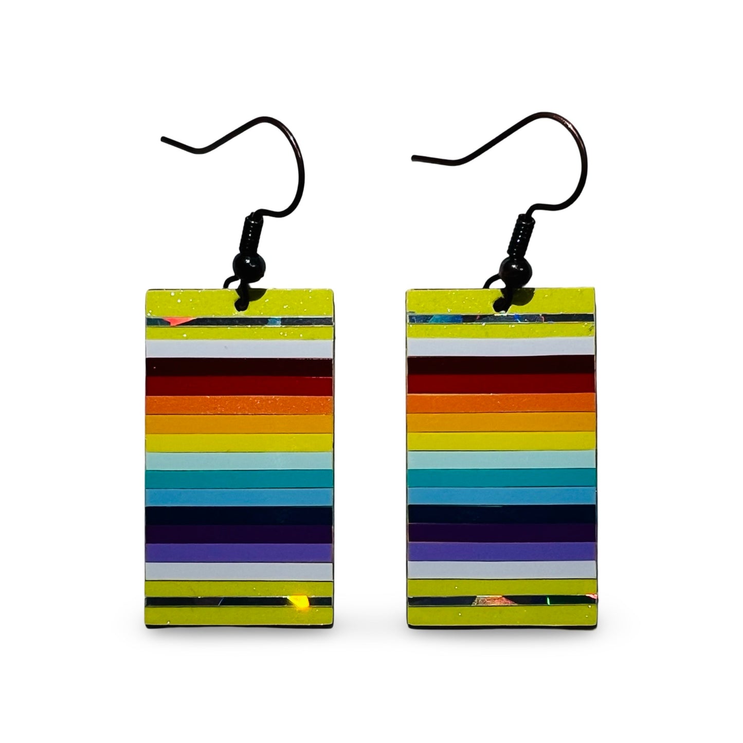 WW Rectangle Vinyl Earrings