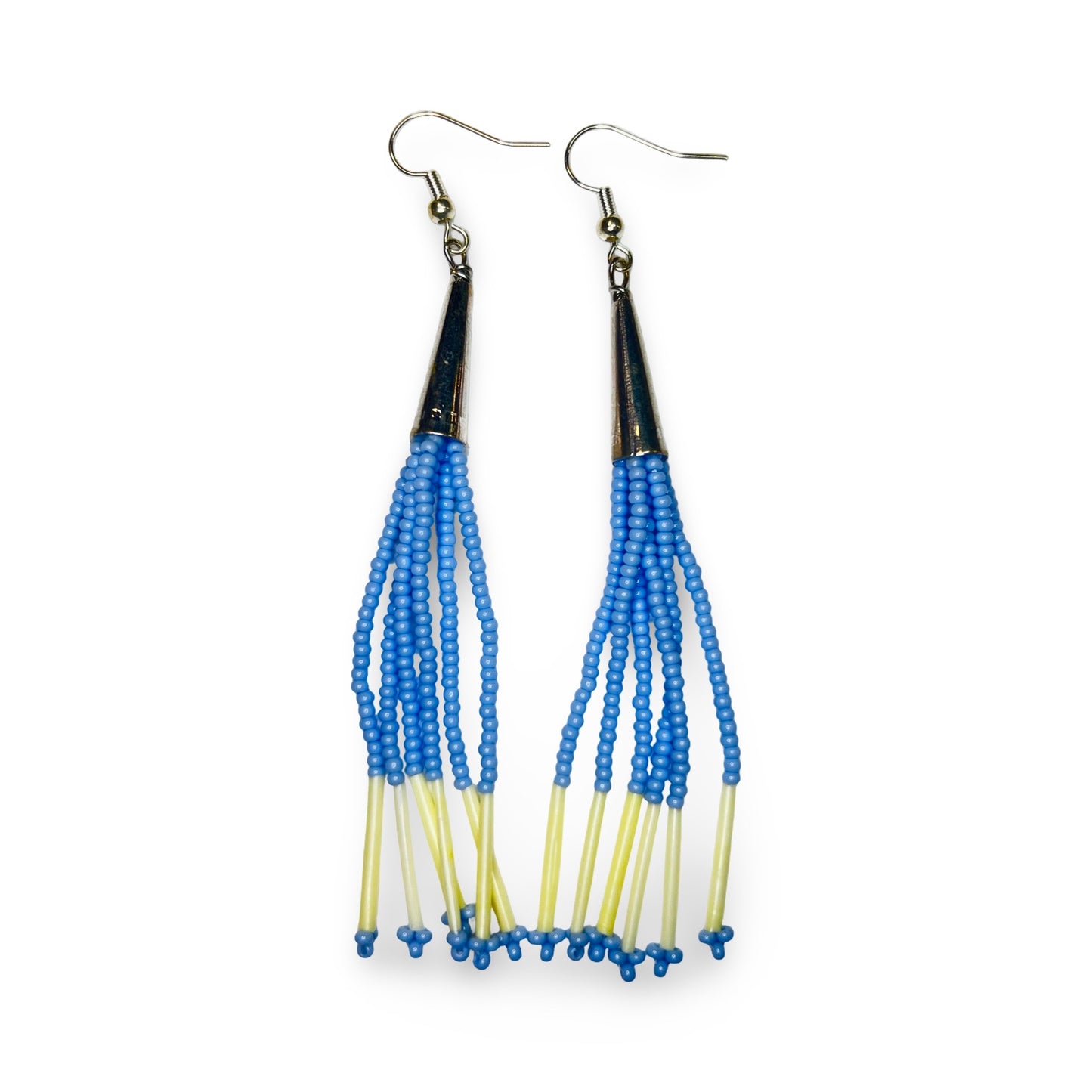 SHMH Beaded Fringe w/ Quill Earrings