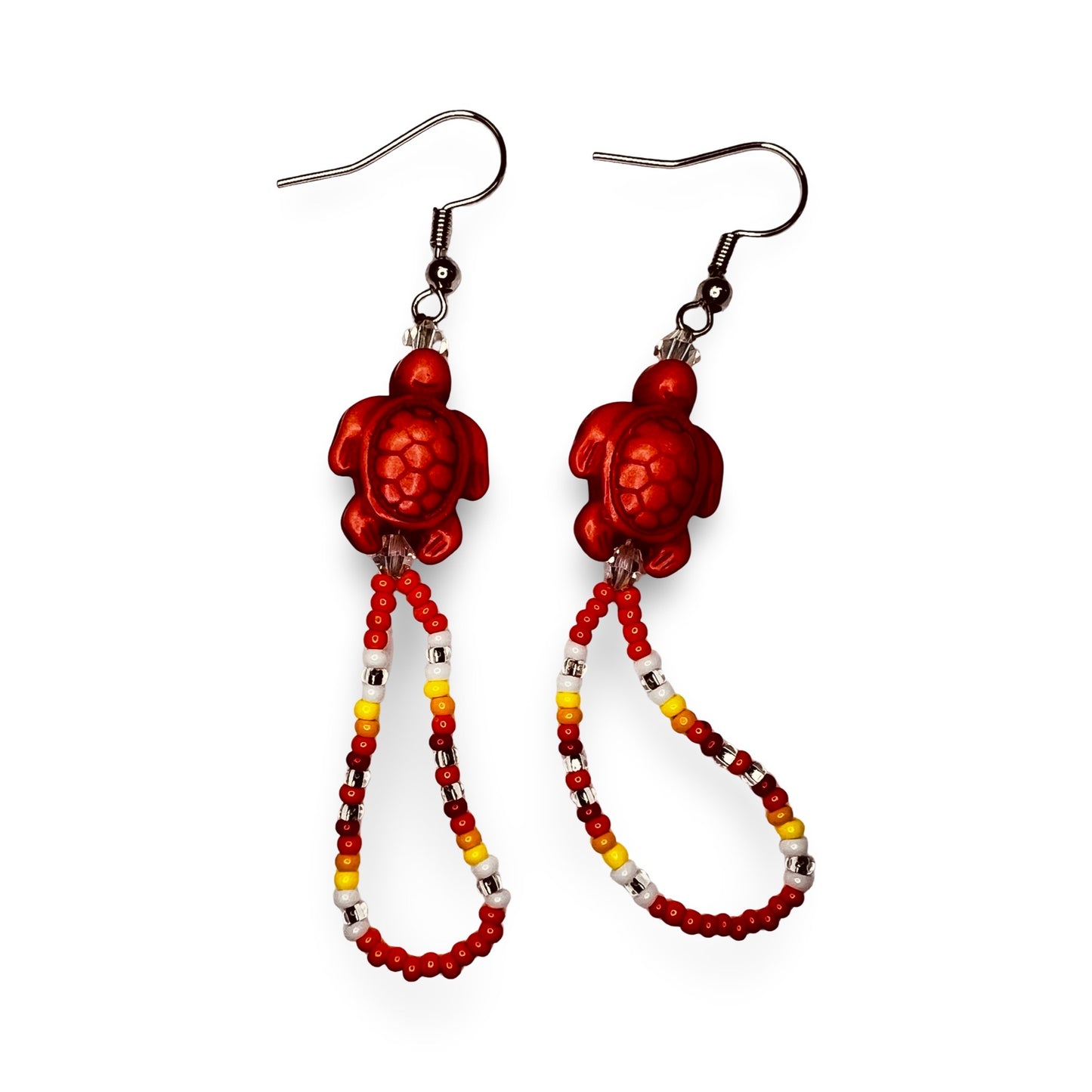 JR Beaded Turtle Earrings