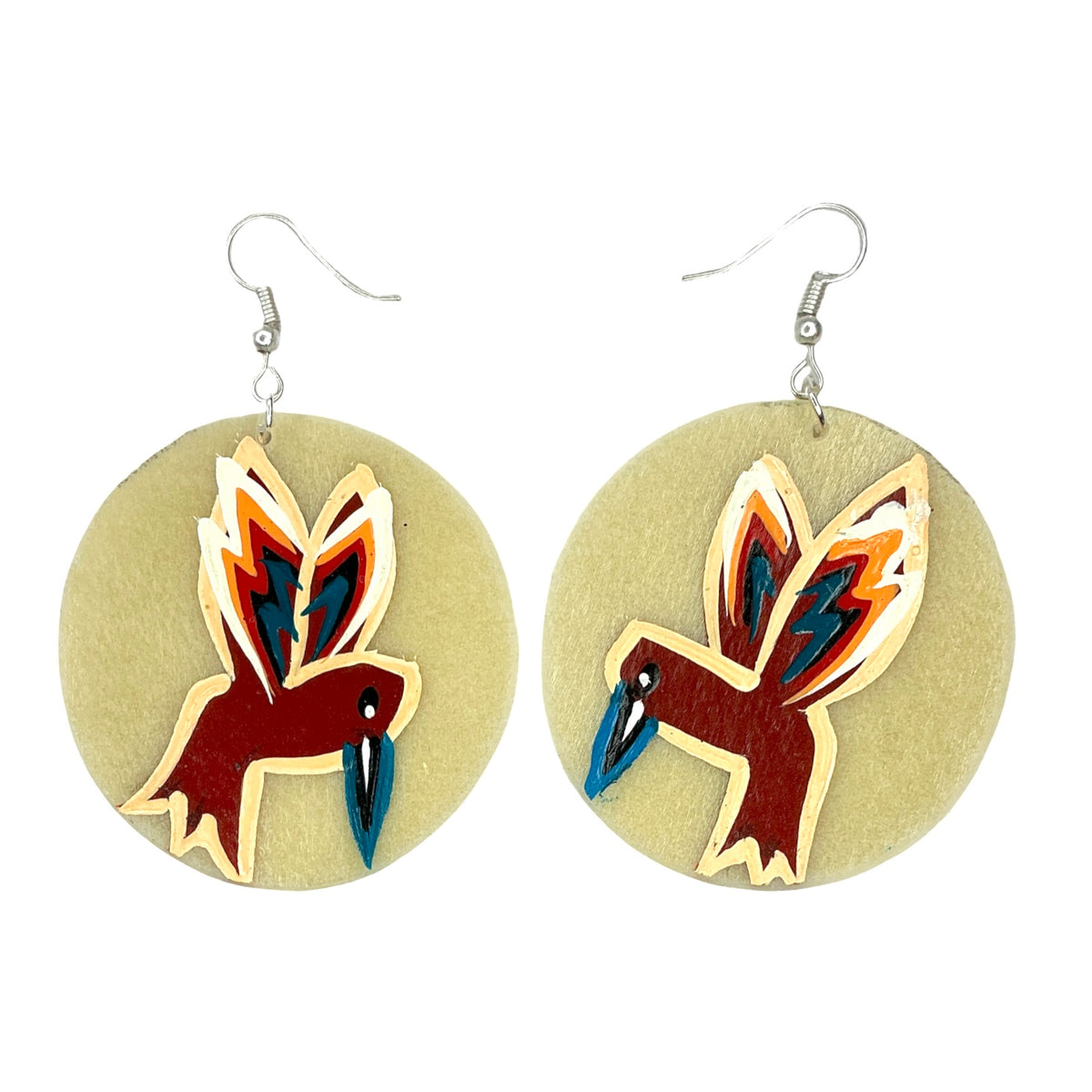 STB Hummingbird Parfleche Earrings