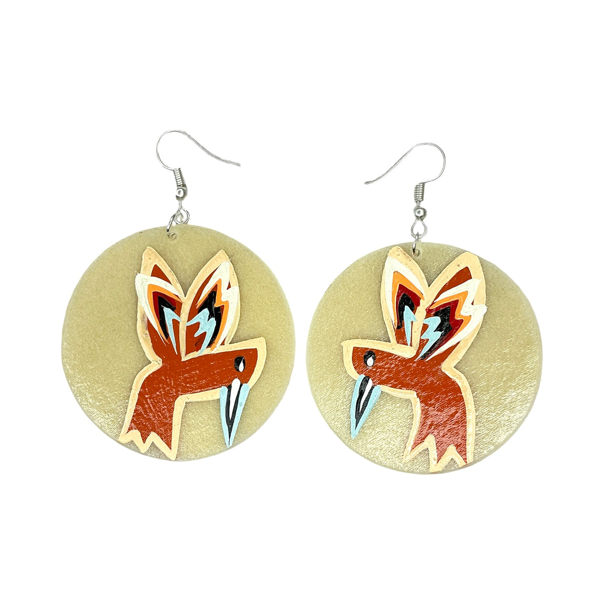 STB Hummingbird Parfleche Earrings