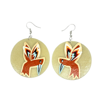STB Hummingbird Parfleche Earrings