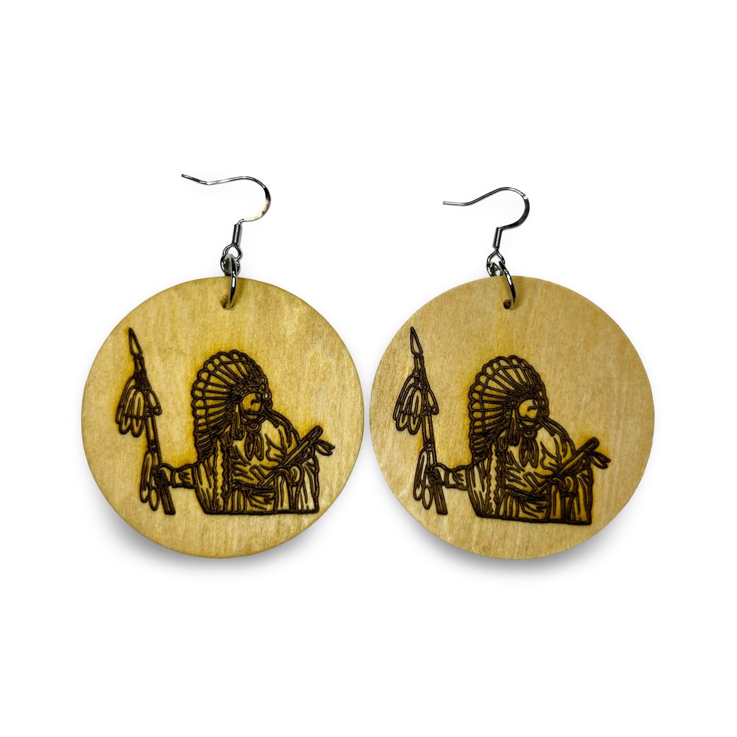 MH Circle Wood Earrings