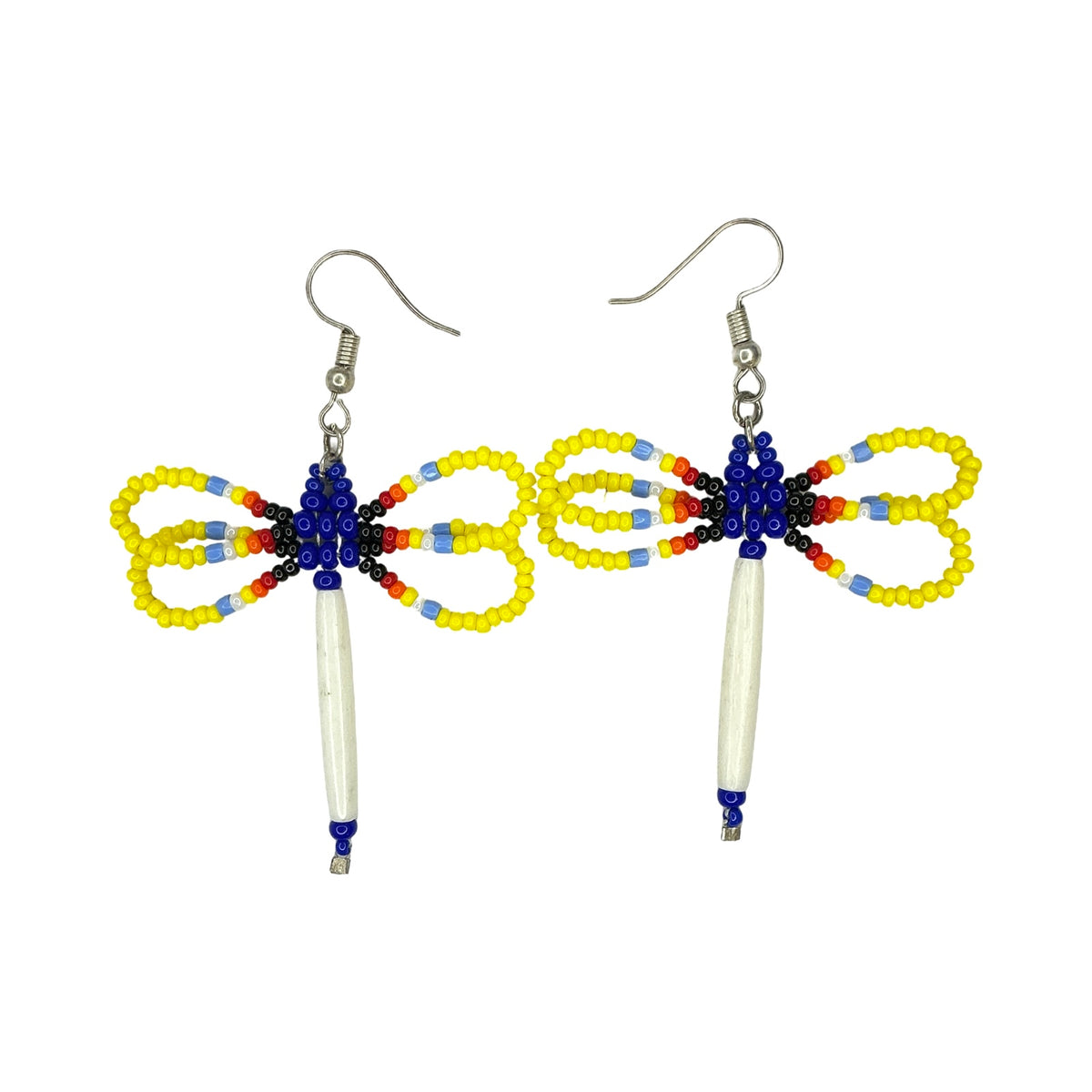 CWT 2" Dragonfly Bead Earrings