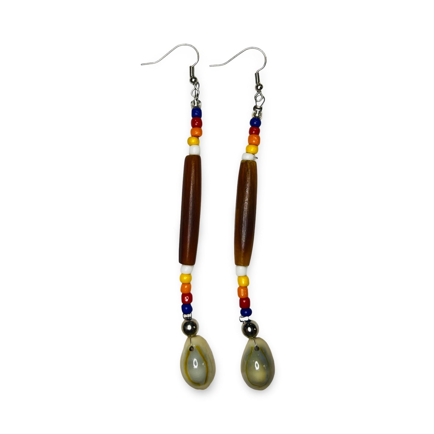 FH Hollow Bone & Shell Earrings