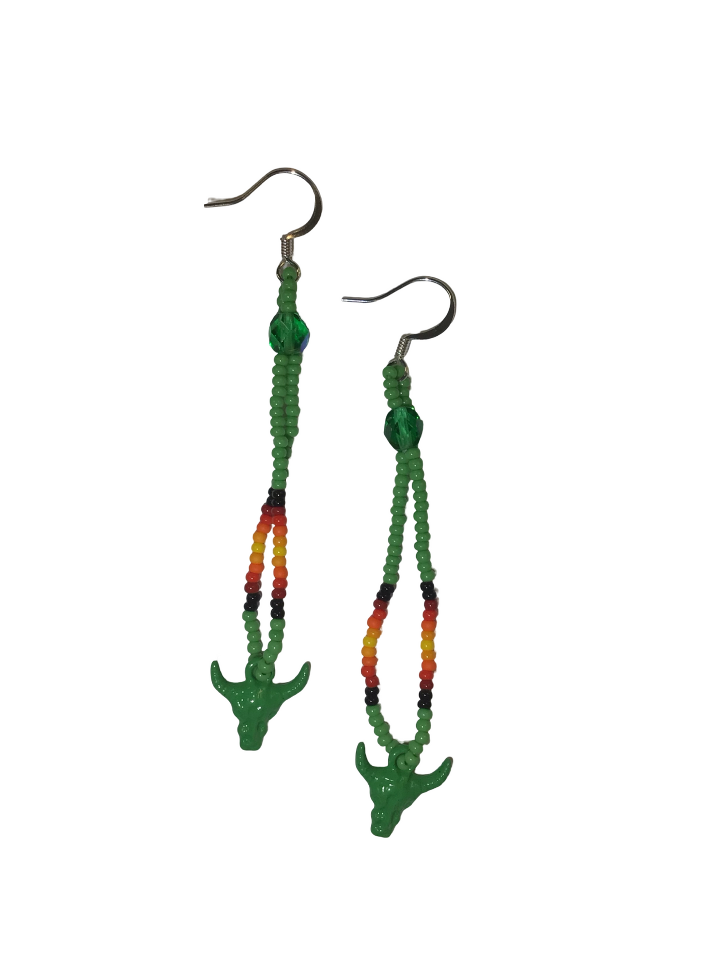SHMH Beaded Fringe Earrings