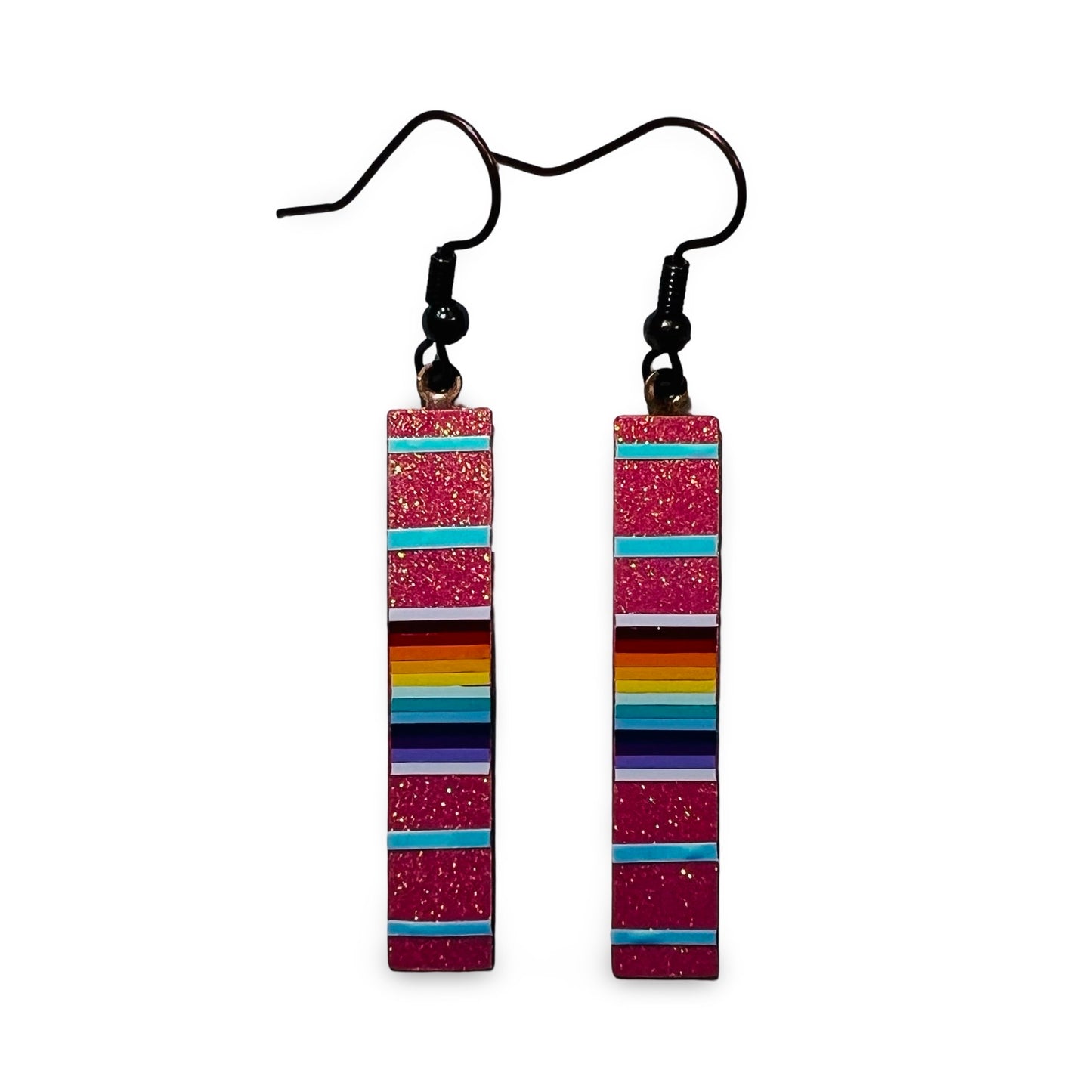 WW Slat Vinyl Earrings 2