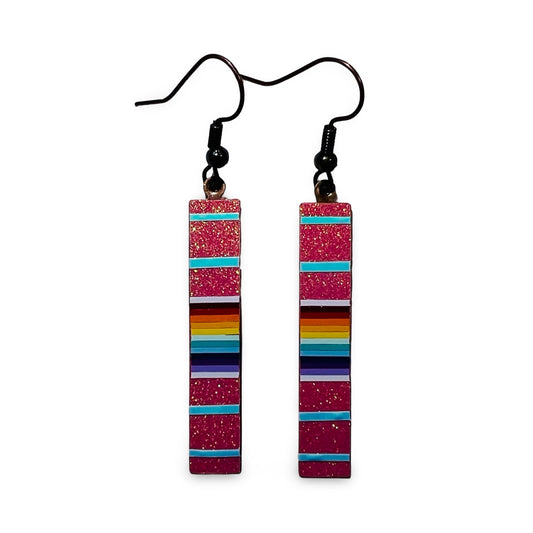 WW Slat Vinyl Earrings 2