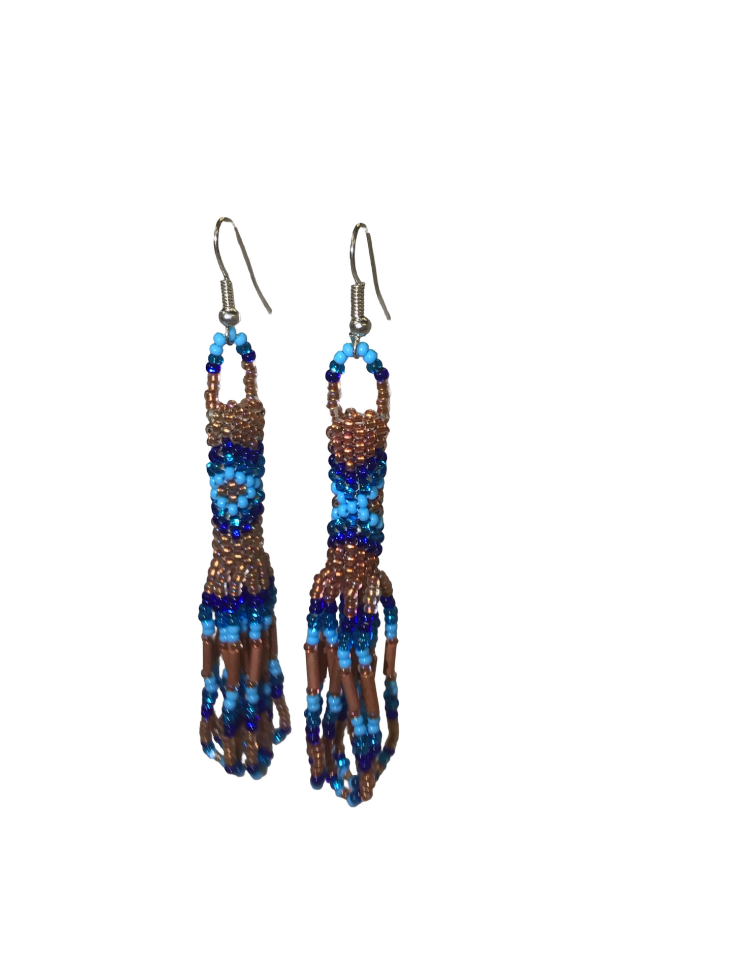 WYH Beaded Cylindrical Dangle Earring