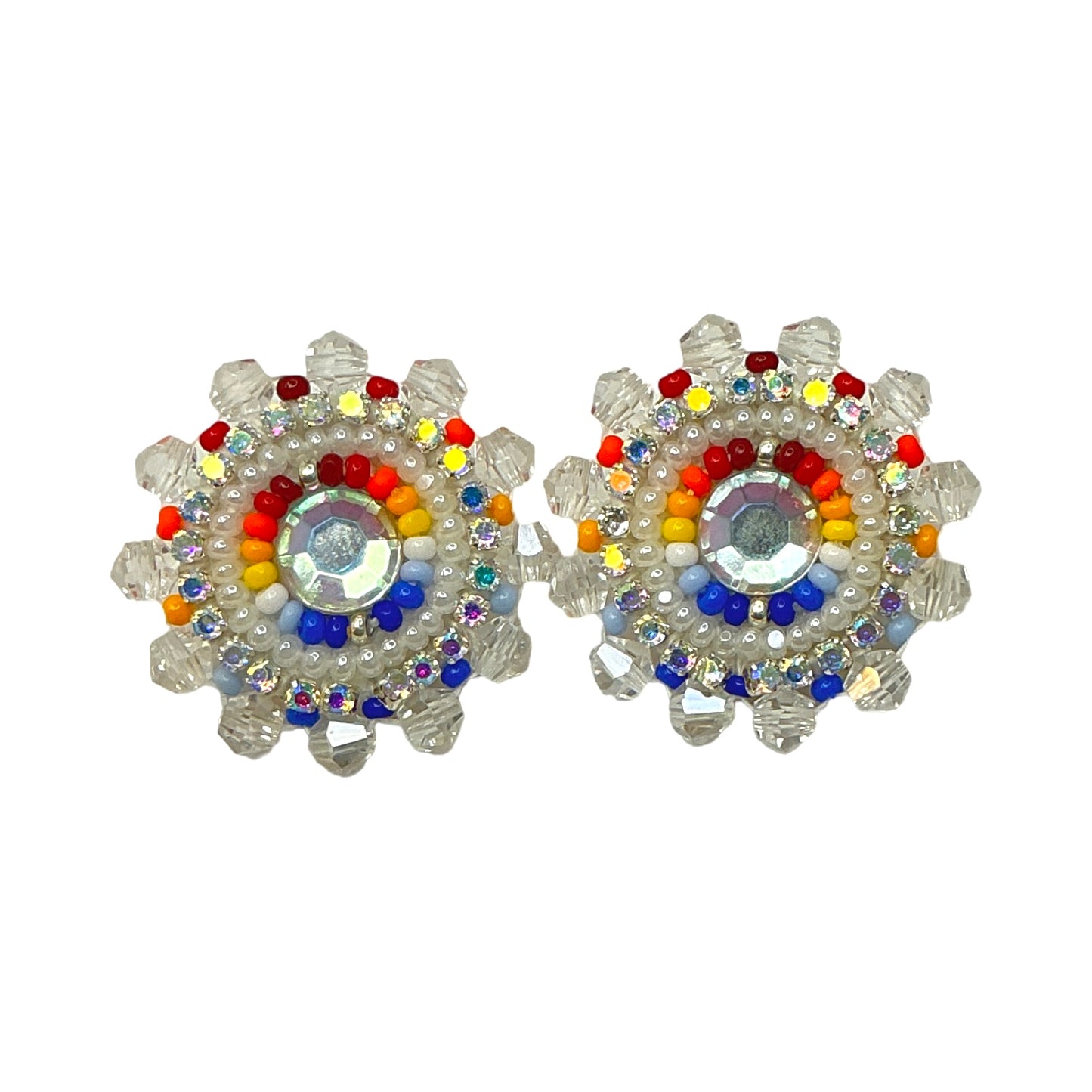 BBB Faceted Beaded Cab Earrings