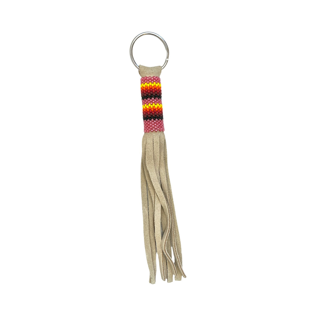 CWT Long Fringe Beaded Keychain