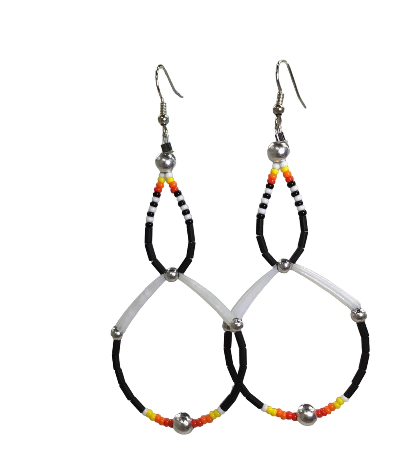 ABE Bead & Dentalium Earrings