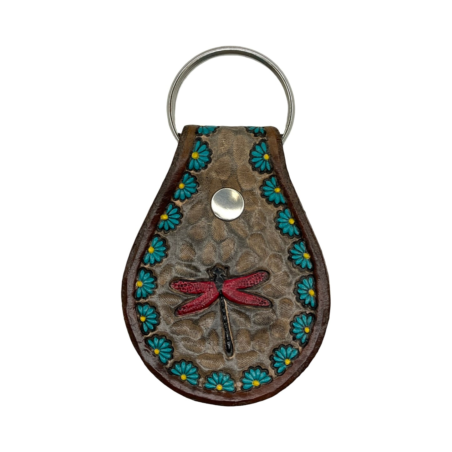 TEB Stamp Leather Keychain