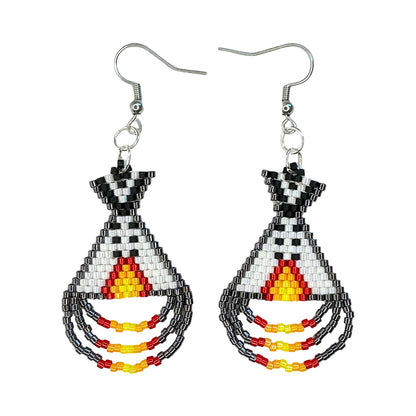 MirRC Beaded Tipi Earrings