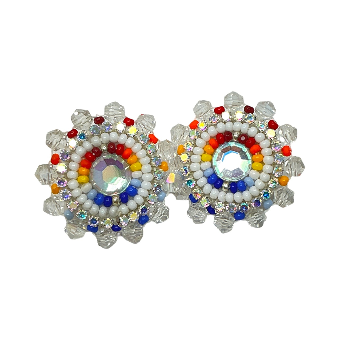 BBB Faceted Beaded Cab Earrings