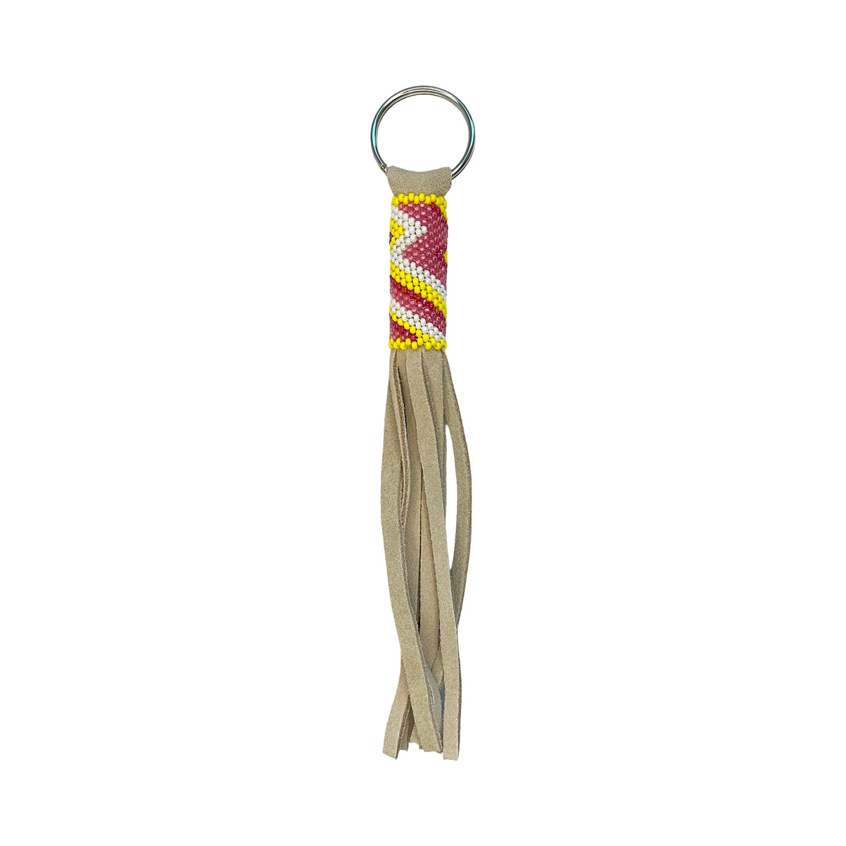 CWT Long Fringe Beaded Keychain