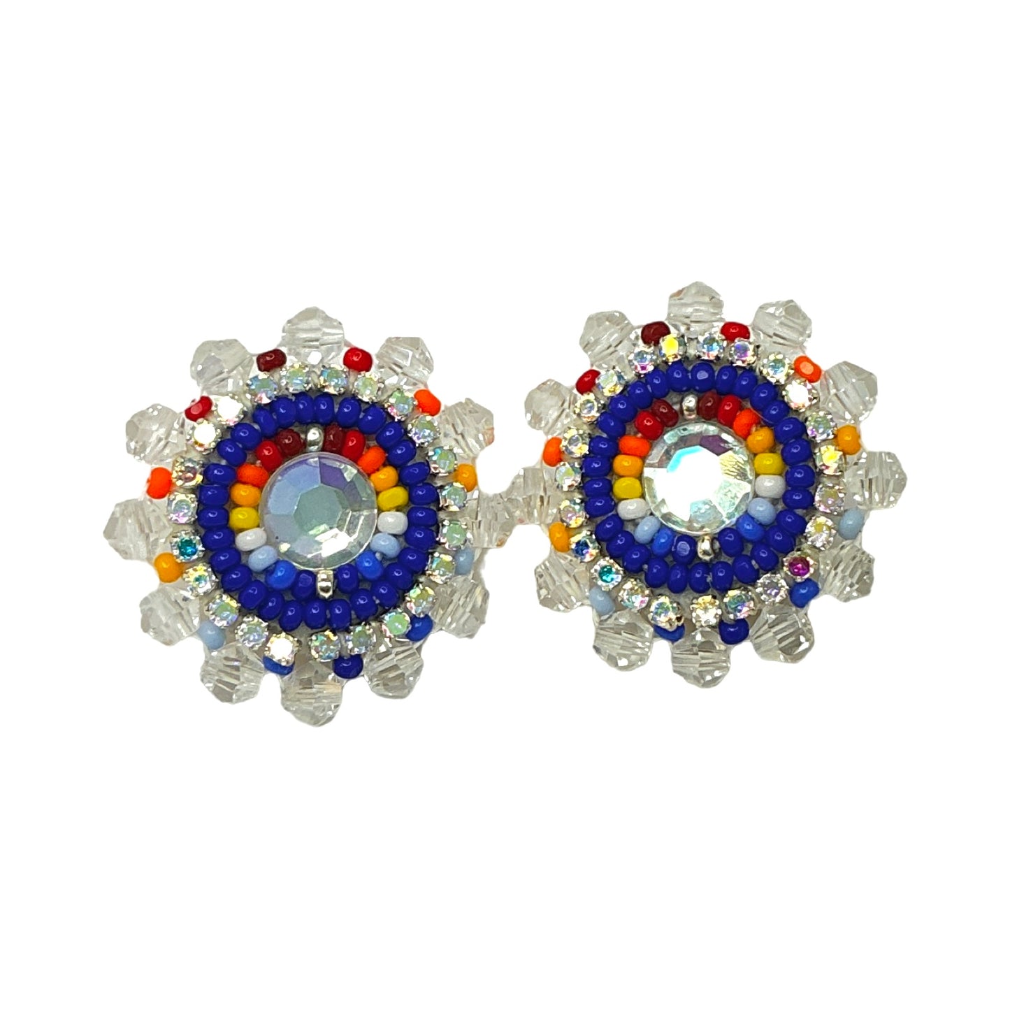 BBB Faceted Beaded Cab Earrings
