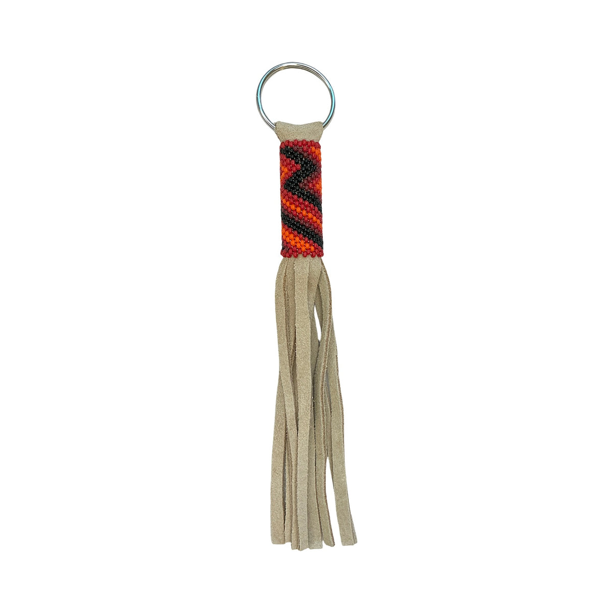 CWT Long Fringe Beaded Keychain