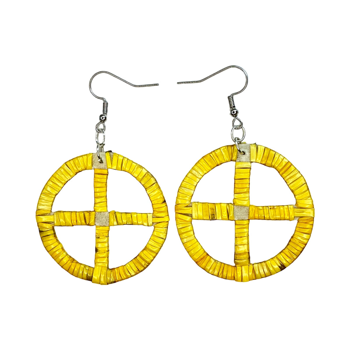 GRC Medicine Wheel Quill Earrings
