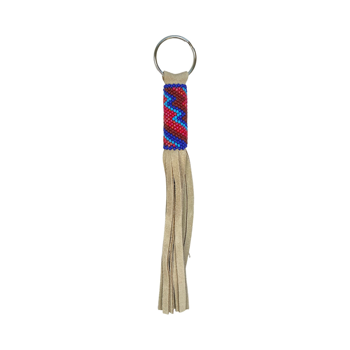 CWT Long Fringe Beaded Keychain