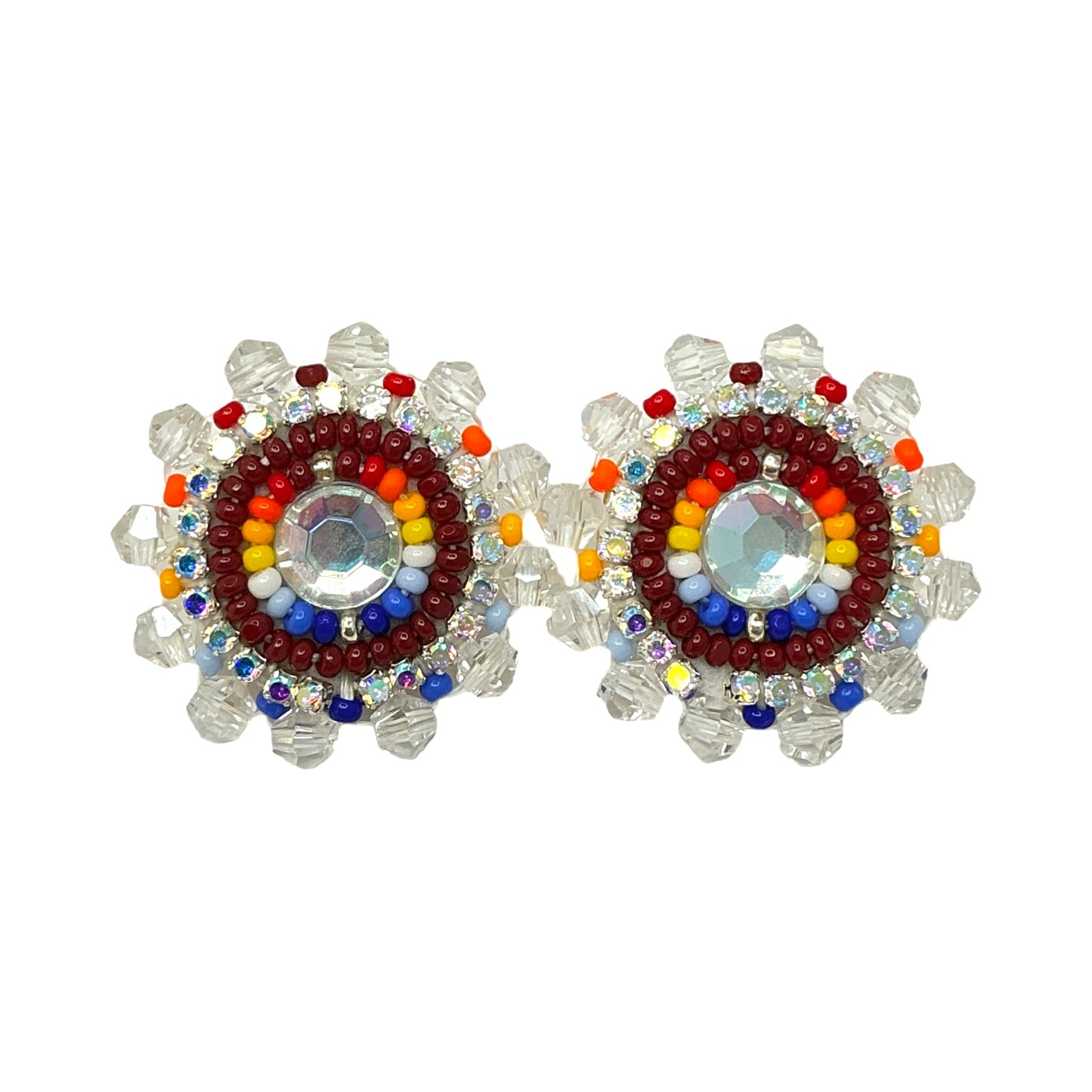 BBB Faceted Beaded Cab Earrings