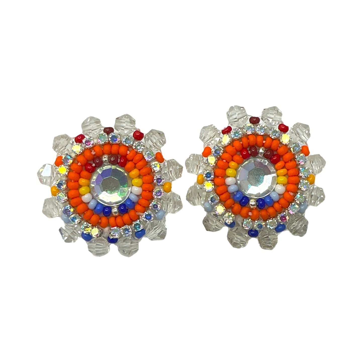 BBB Faceted Beaded Cab Earrings