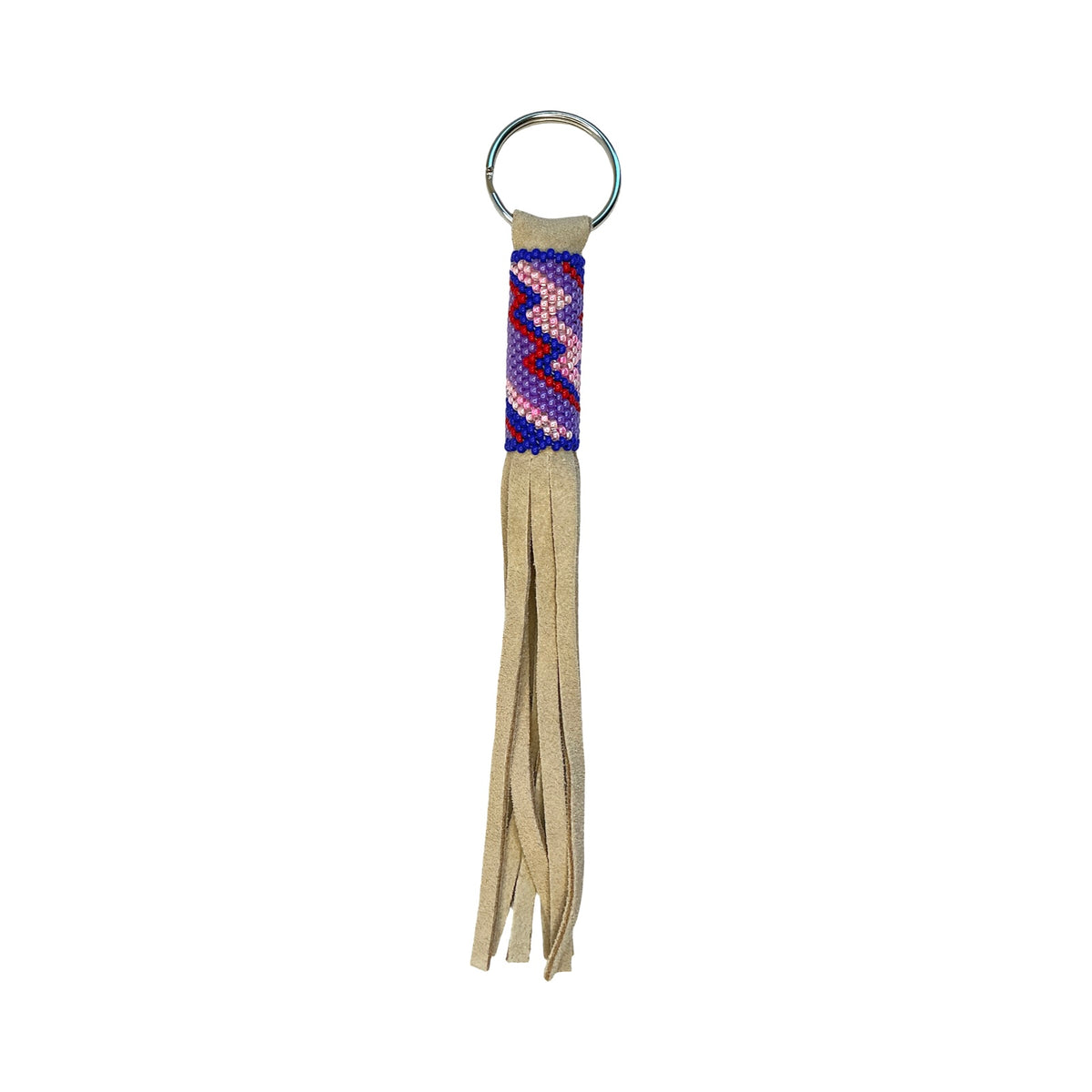 CWT Long Fringe Beaded Keychain