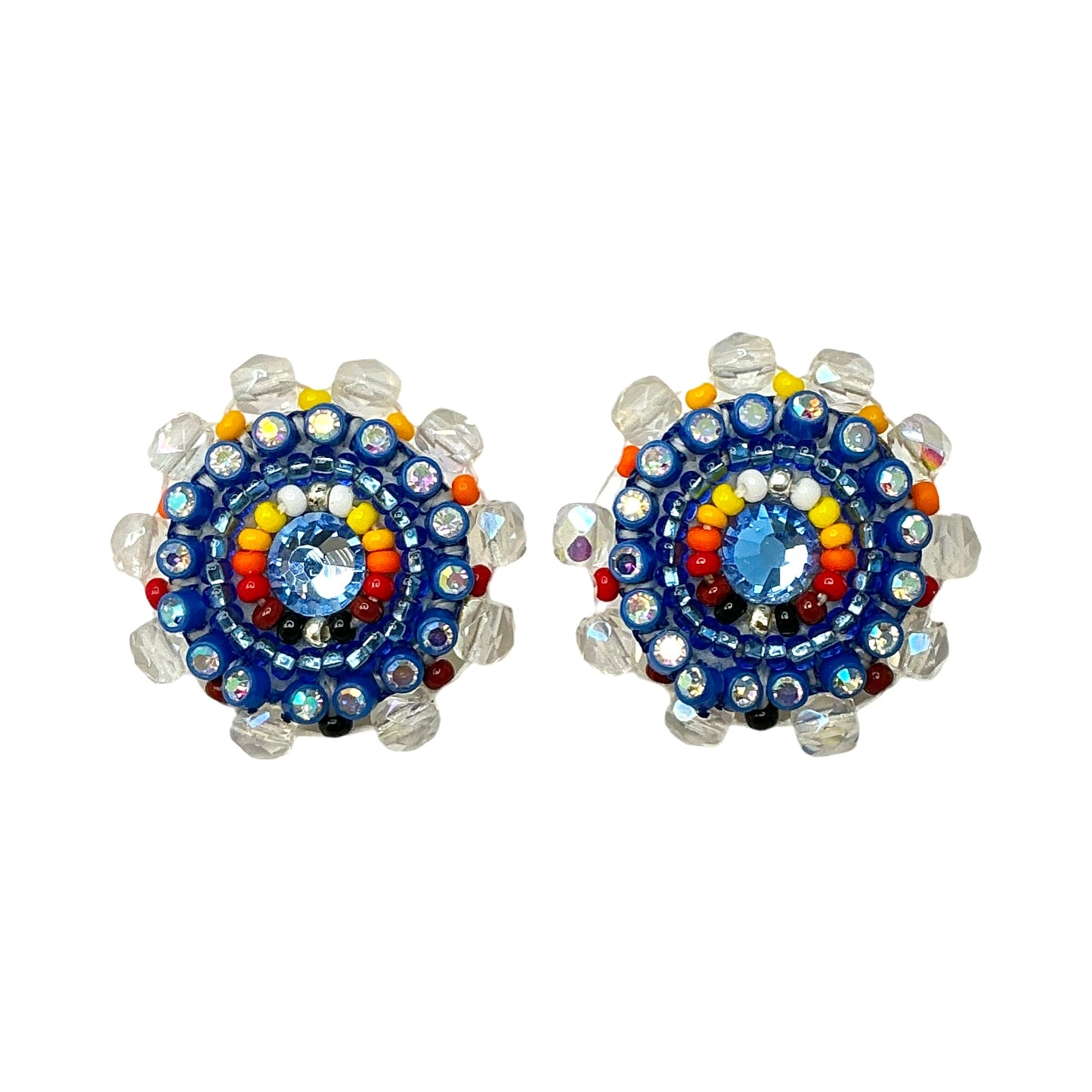 BBB Faceted Beaded Cab Earrings