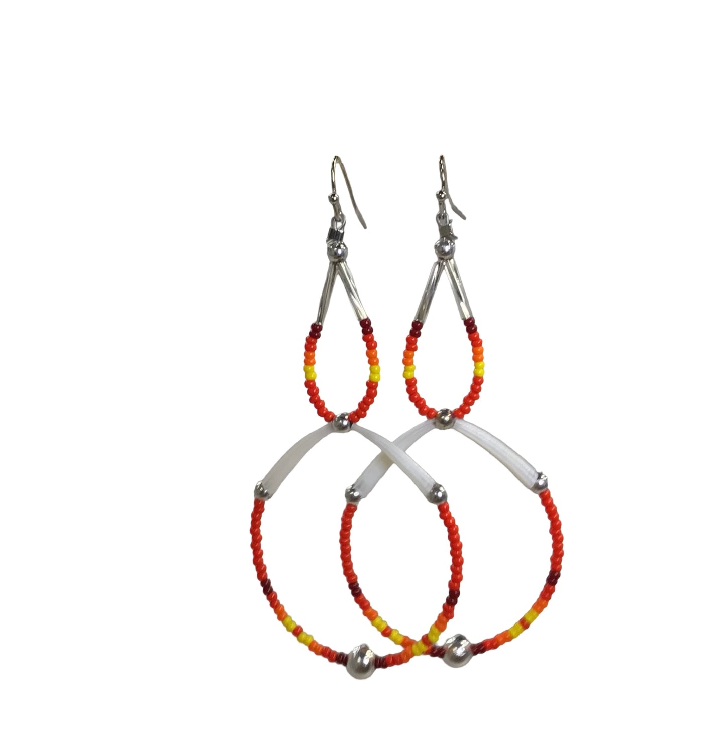 ABE Bead & Dentalium Earrings