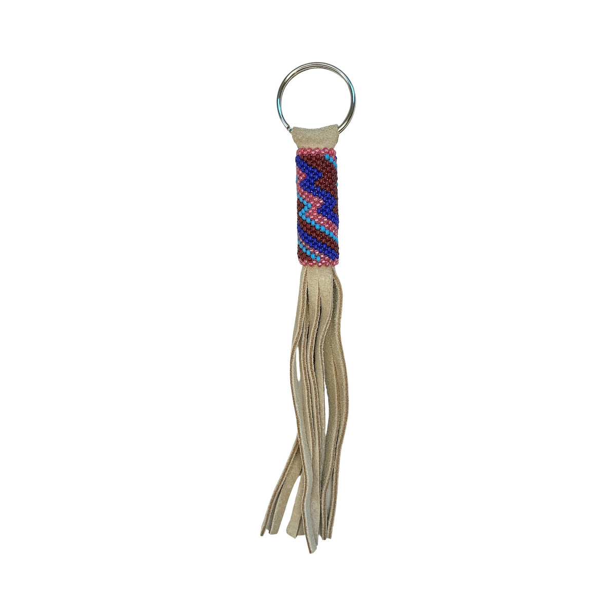 CWT Long Fringe Beaded Keychain