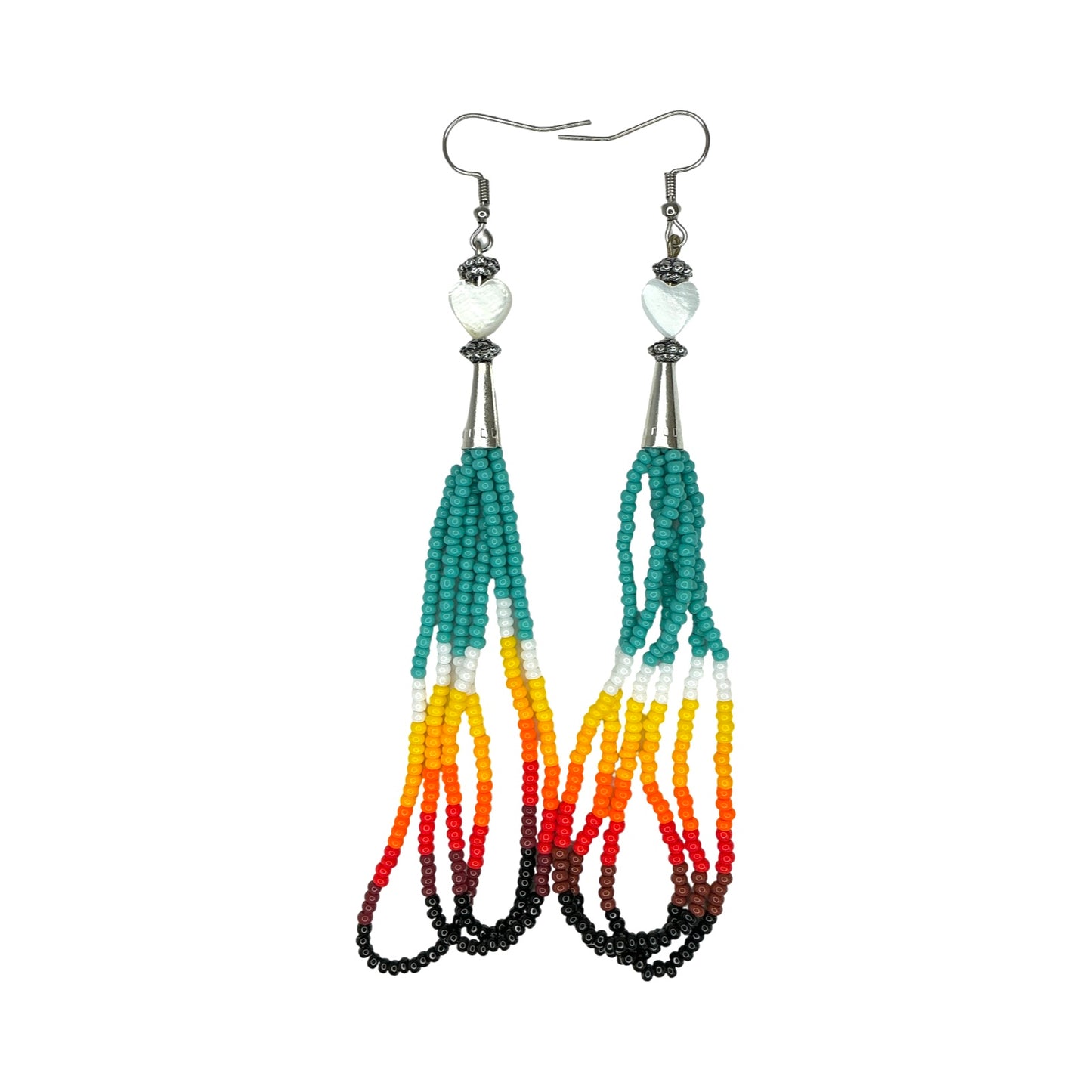 KWB Heart Bead Earrings