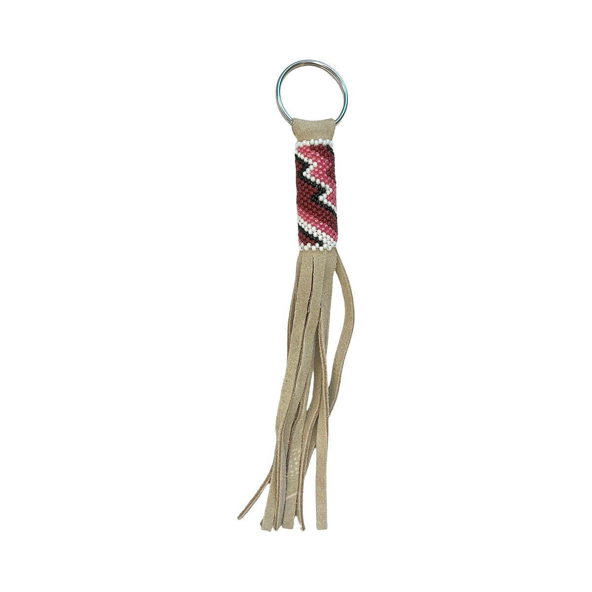 CWT Long Fringe Beaded Keychain