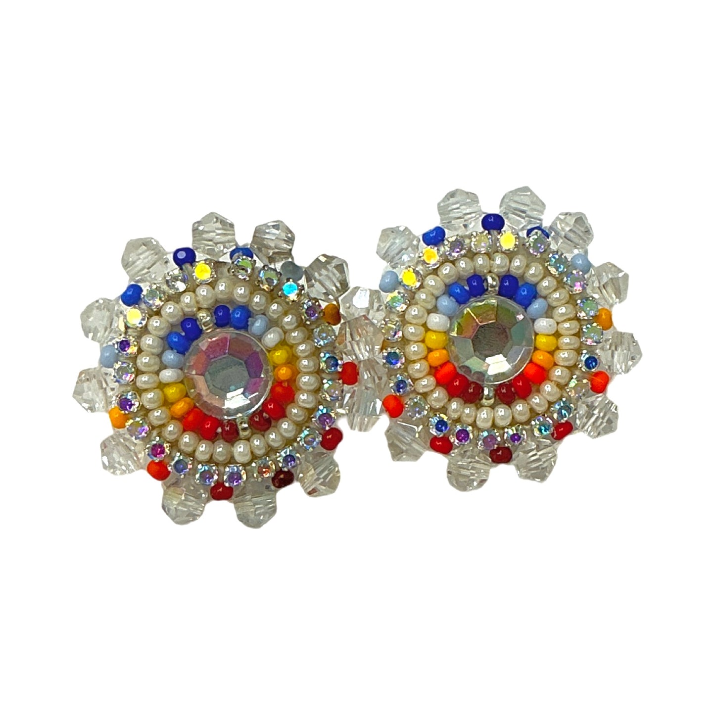 BBB Faceted Beaded Cab Earrings