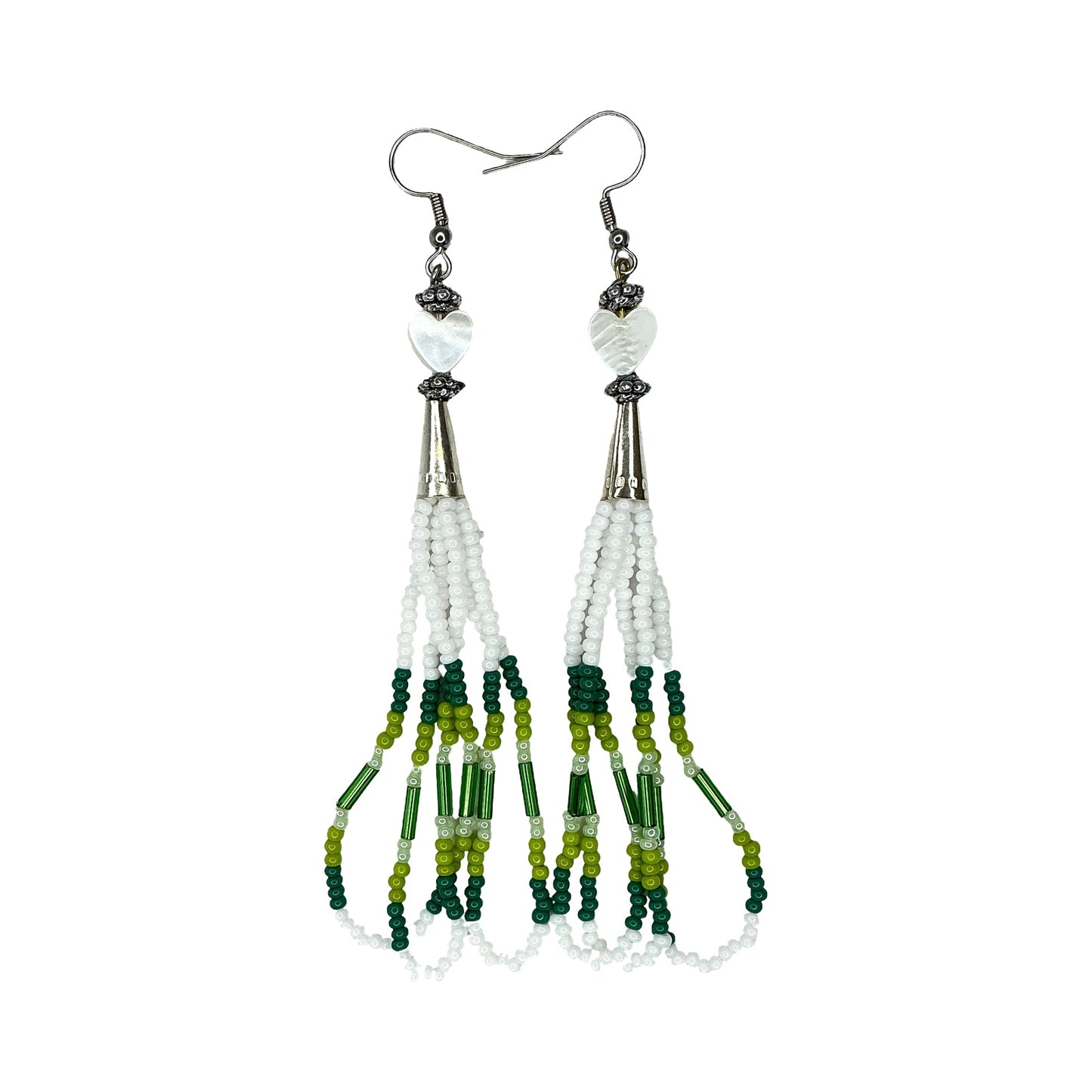 KWB Heart Bead Earrings