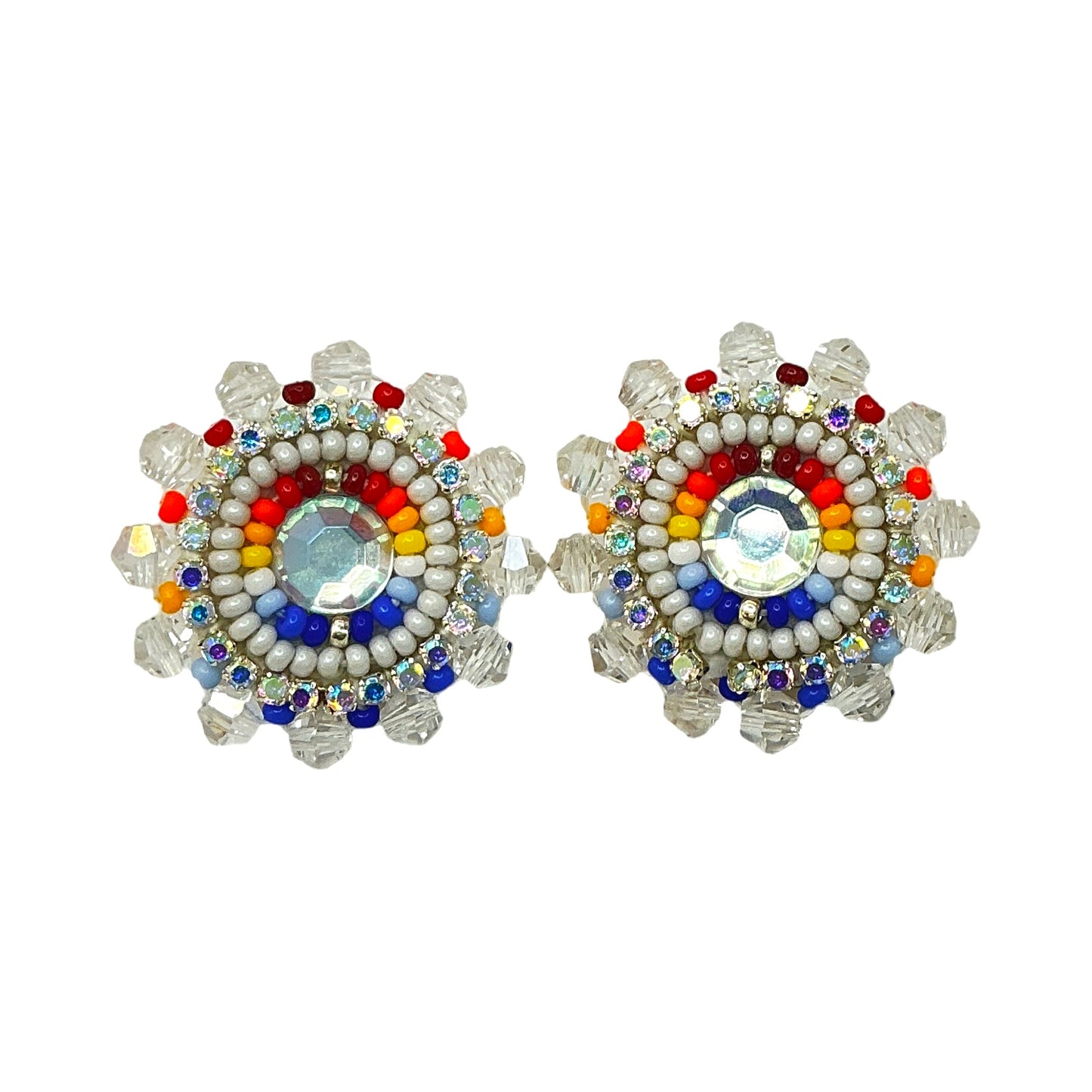BBB Faceted Beaded Cab Earrings