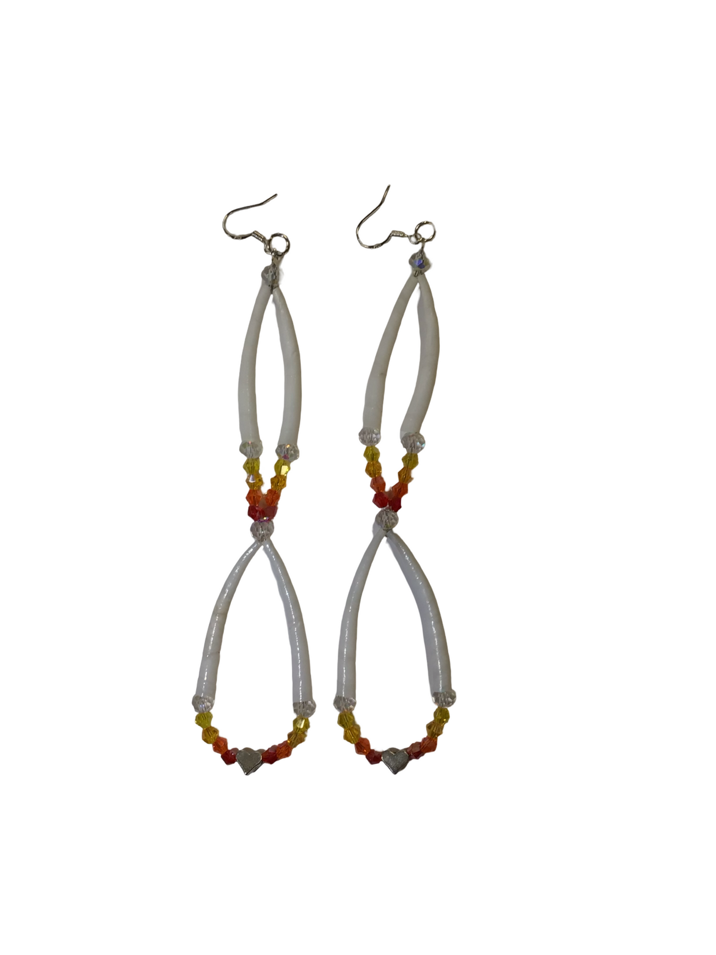 MH 2 Tier Dentalium Loop Earrings