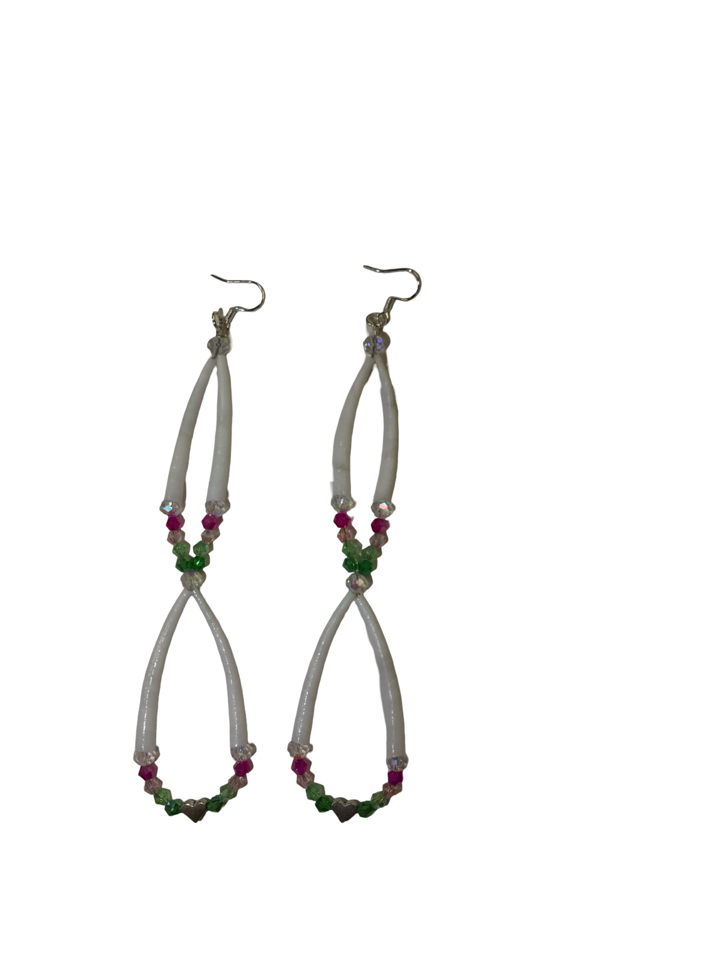 MH 2 Tier Dentalium Loop Earrings