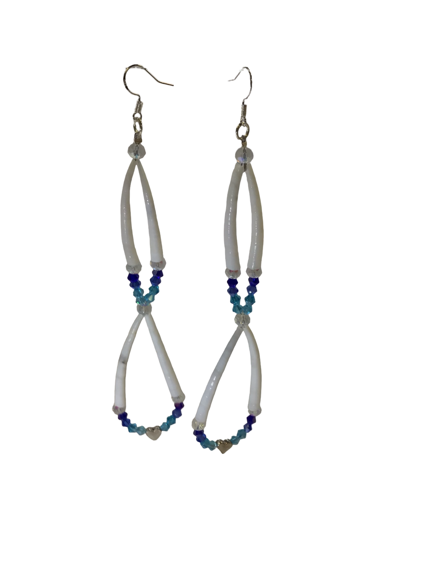 MH 2 Tier Dentalium Loop Earrings