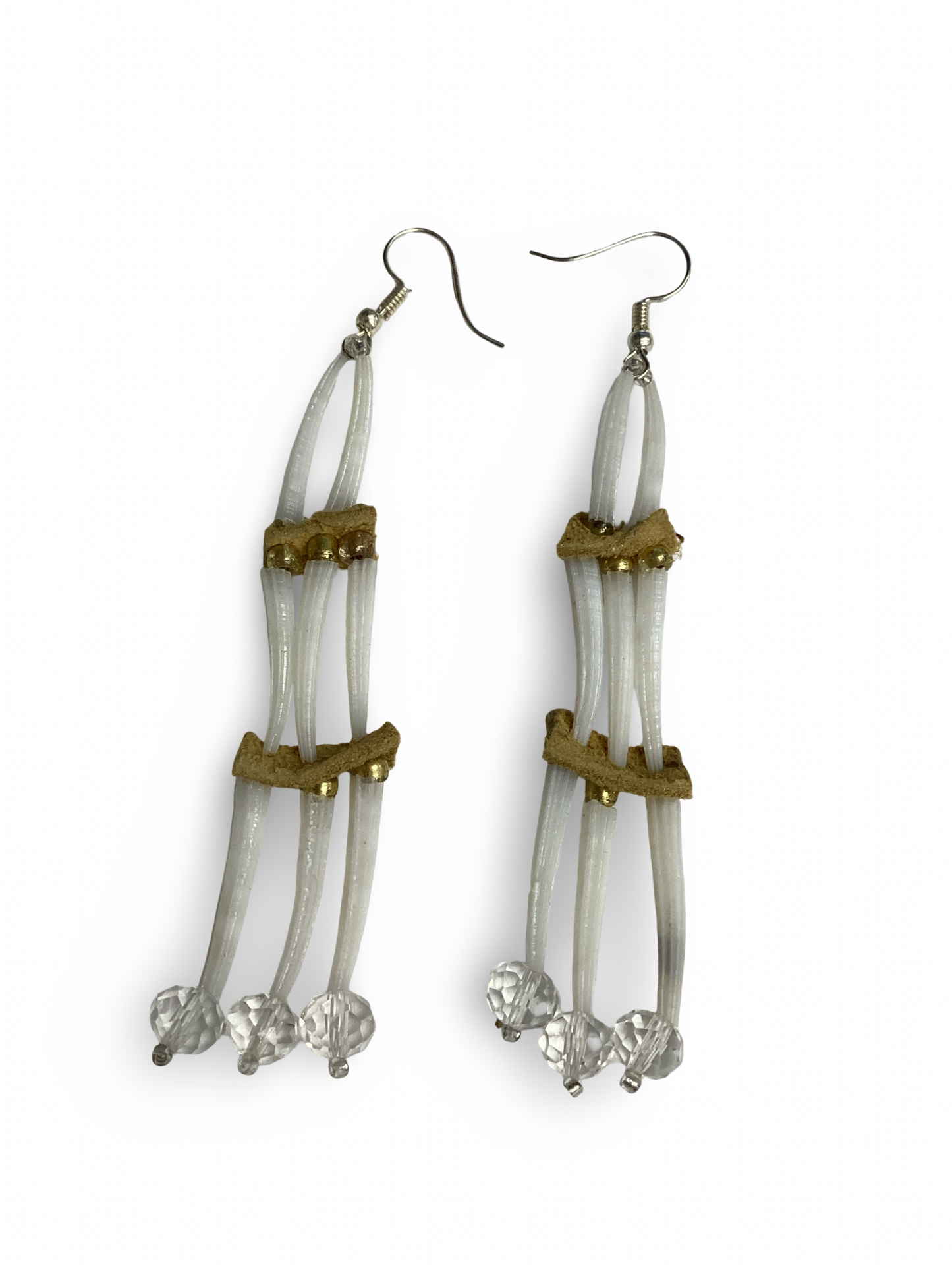 LZ 3-Tier Dentalium Earrings