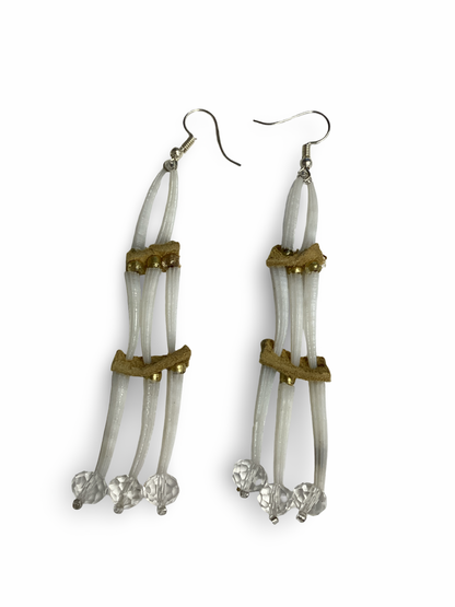 LZ 3-Tier Dentalium Earrings