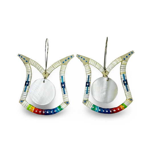 JRC Quill Tulip & Nacre Earrings