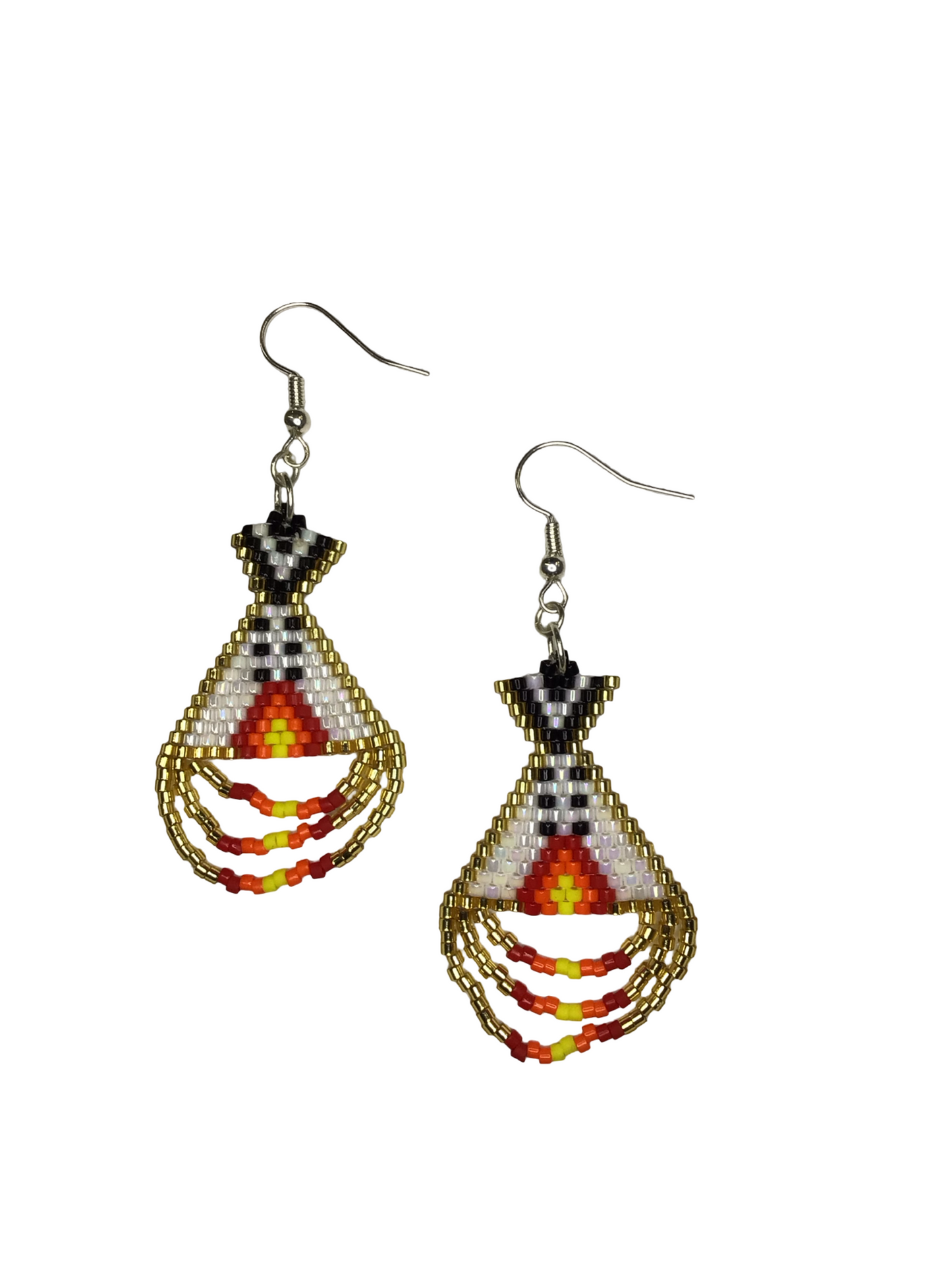 MirRC Beaded Tipi Earrings