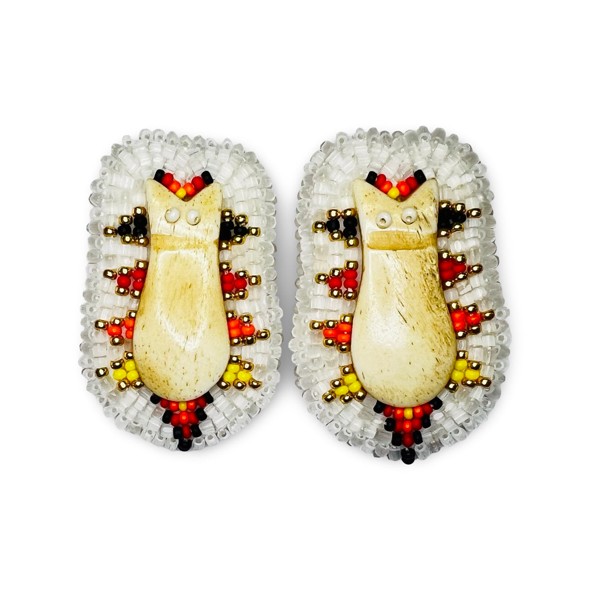 DYD Beaded Elk Teeth Earrings