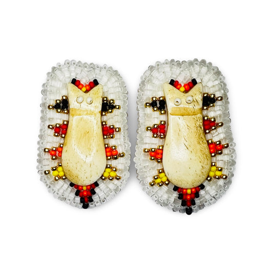 DYD Beaded Elk Teeth Earrings