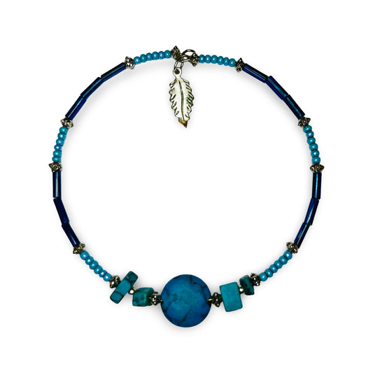 JSB Blue Bead Bracelet