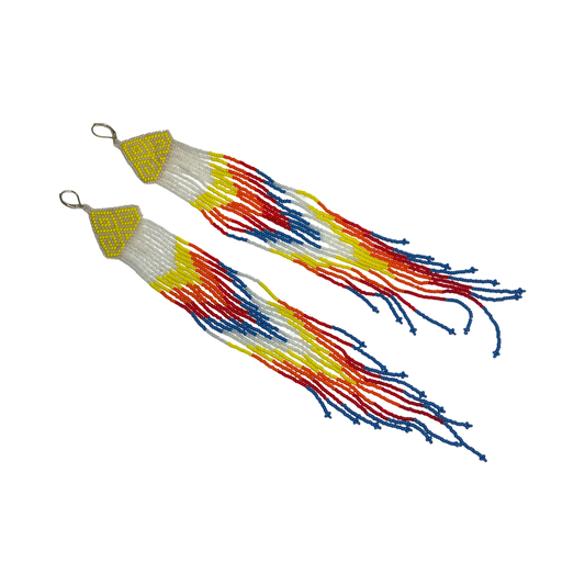 ABE Long Fringe Bead Earrings
