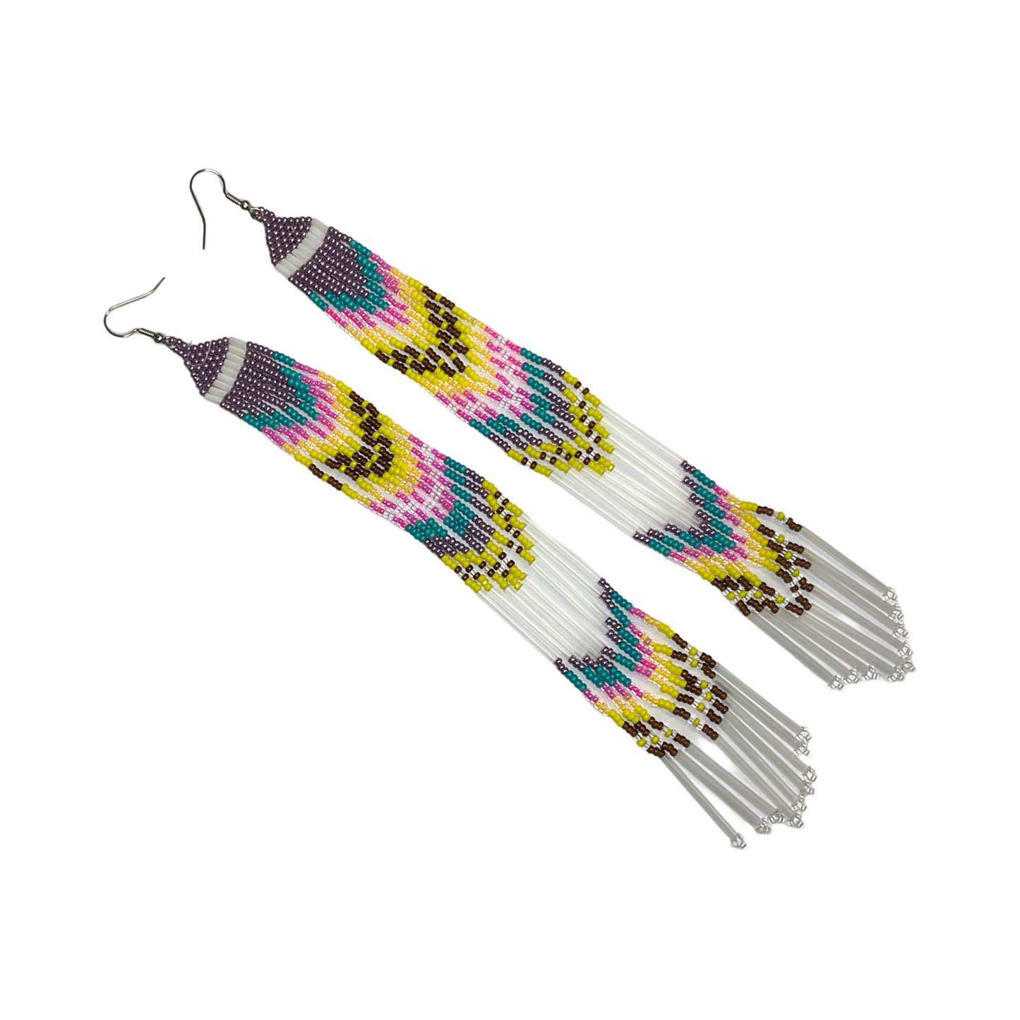 ABE Long Fringe Bead Earrings