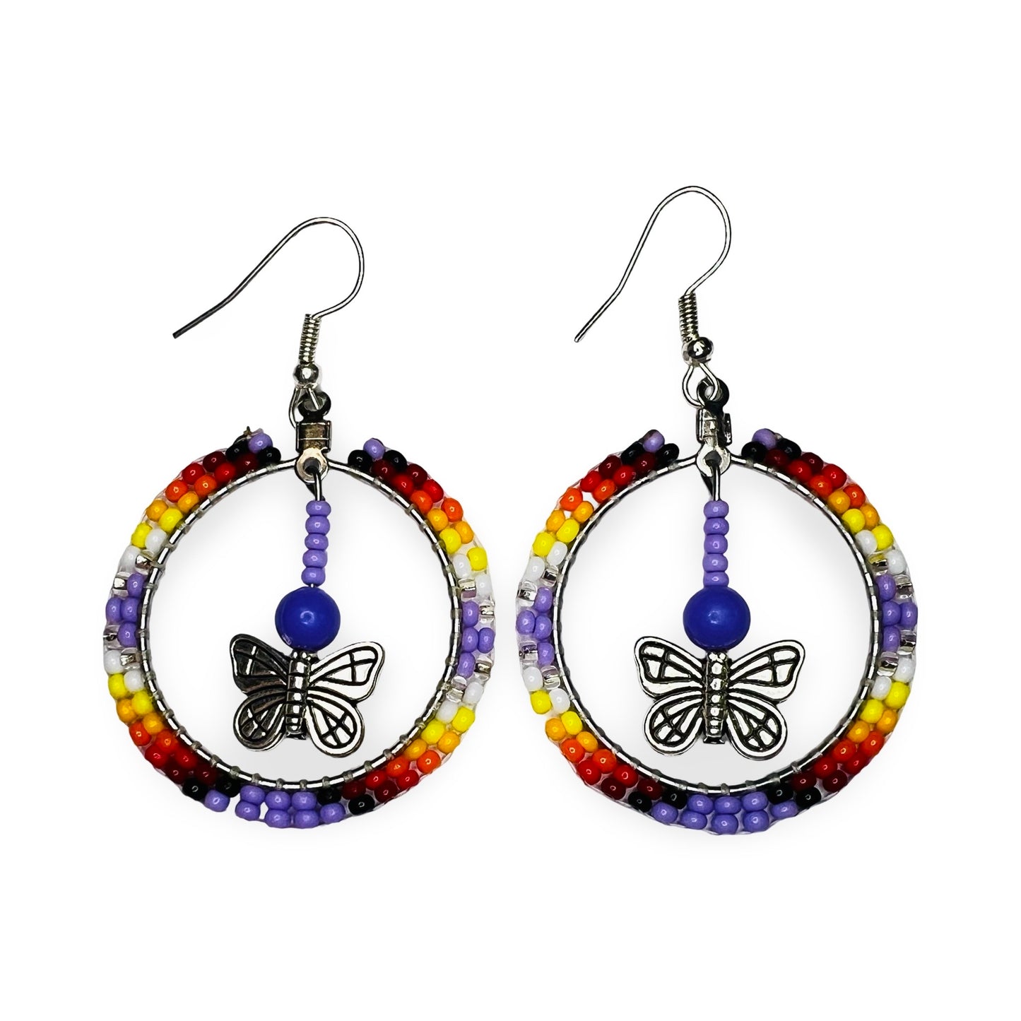 RBE Hoop w/ Charm Earrings